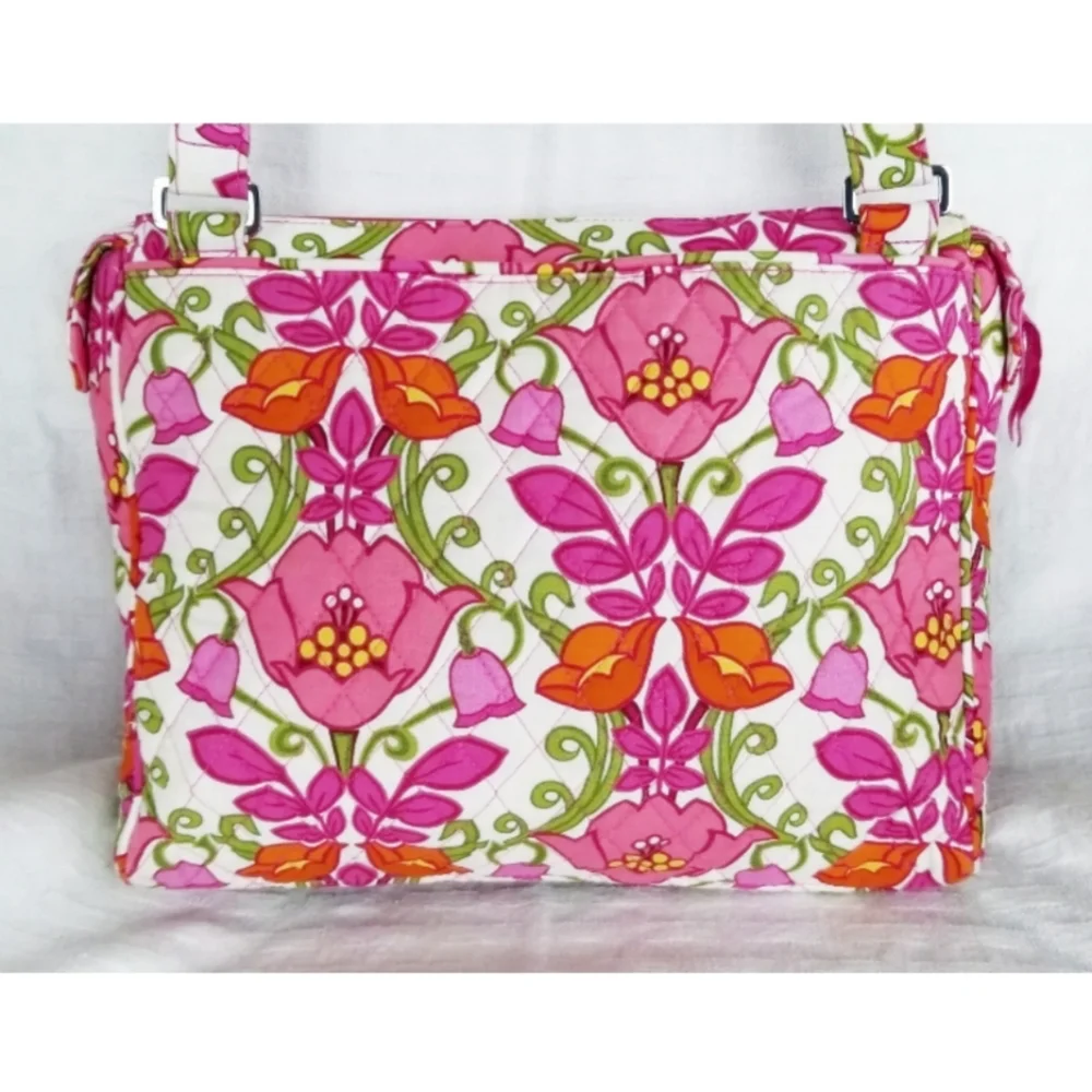 Vera Bradley Laptop Tablet Book Business College Bag Hipster Lilli Bell